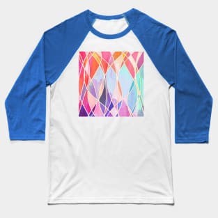 Purple & Peach Love - abstract painting in rainbow pastels Baseball T-Shirt